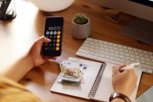 Personal financial documents being reviewed during loan verification